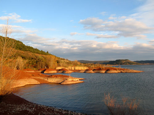 berges en soirée